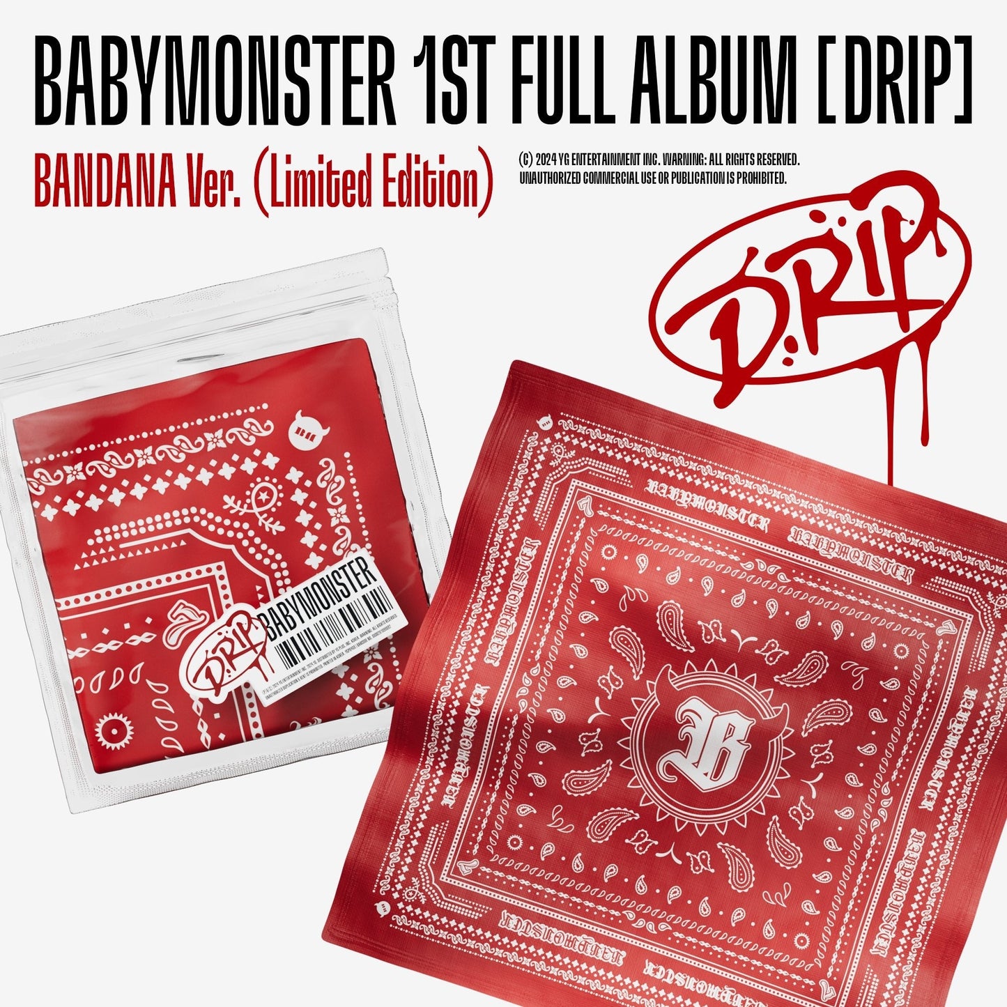 BABYMONSTER - DRIP - BANDANA Version