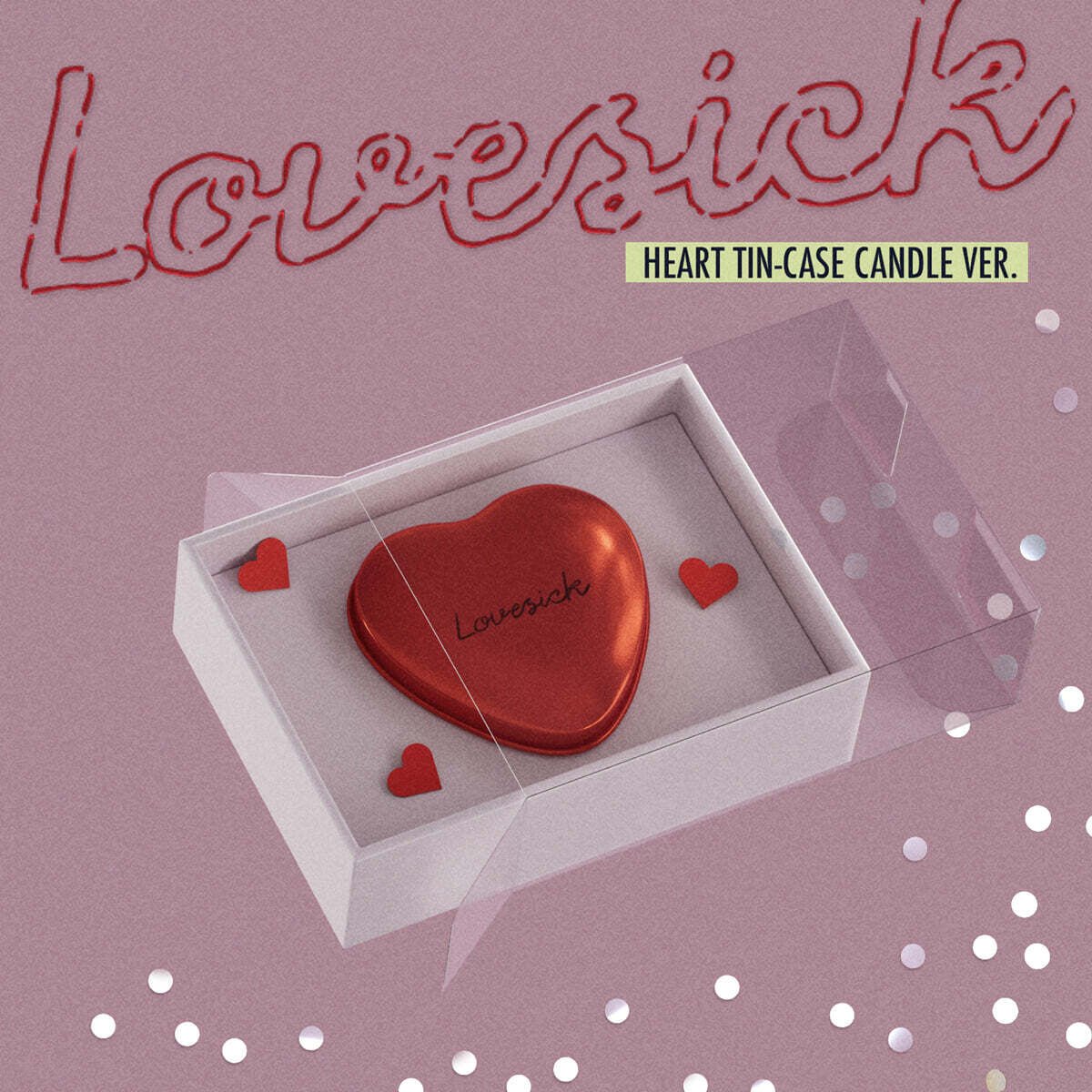 CHAERYEONG - Lovesick - HEART TIN-CASE CANDLE Version