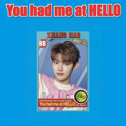 ZEROBASEONE - 3° MINI ALBUM [You had me at HELLO] ZEROSE Ver. (POCA ALBUM)