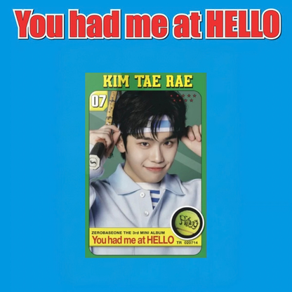 ZEROBASEONE - 3° MINI ALBUM [You had me at HELLO] ZEROSE Ver. (POCA ALBUM)