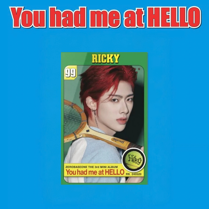 ZEROBASEONE - 3° MINI ALBUM [You had me at HELLO] ZEROSE Ver. (POCA ALBUM)