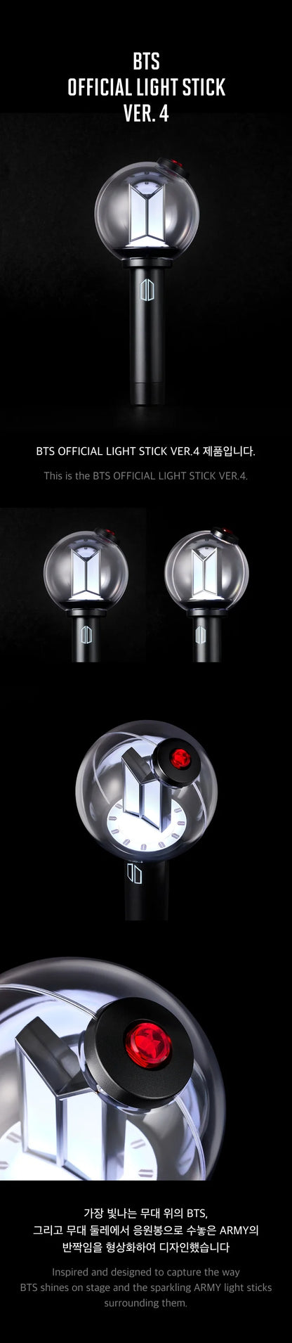 BTS - OFFICIAL LIGHT STICK - Version 4