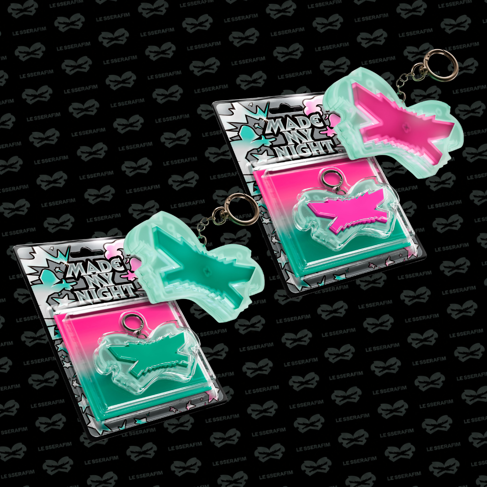 LE SSERAFIM - Made My Night - Glow Clicker Keychain
