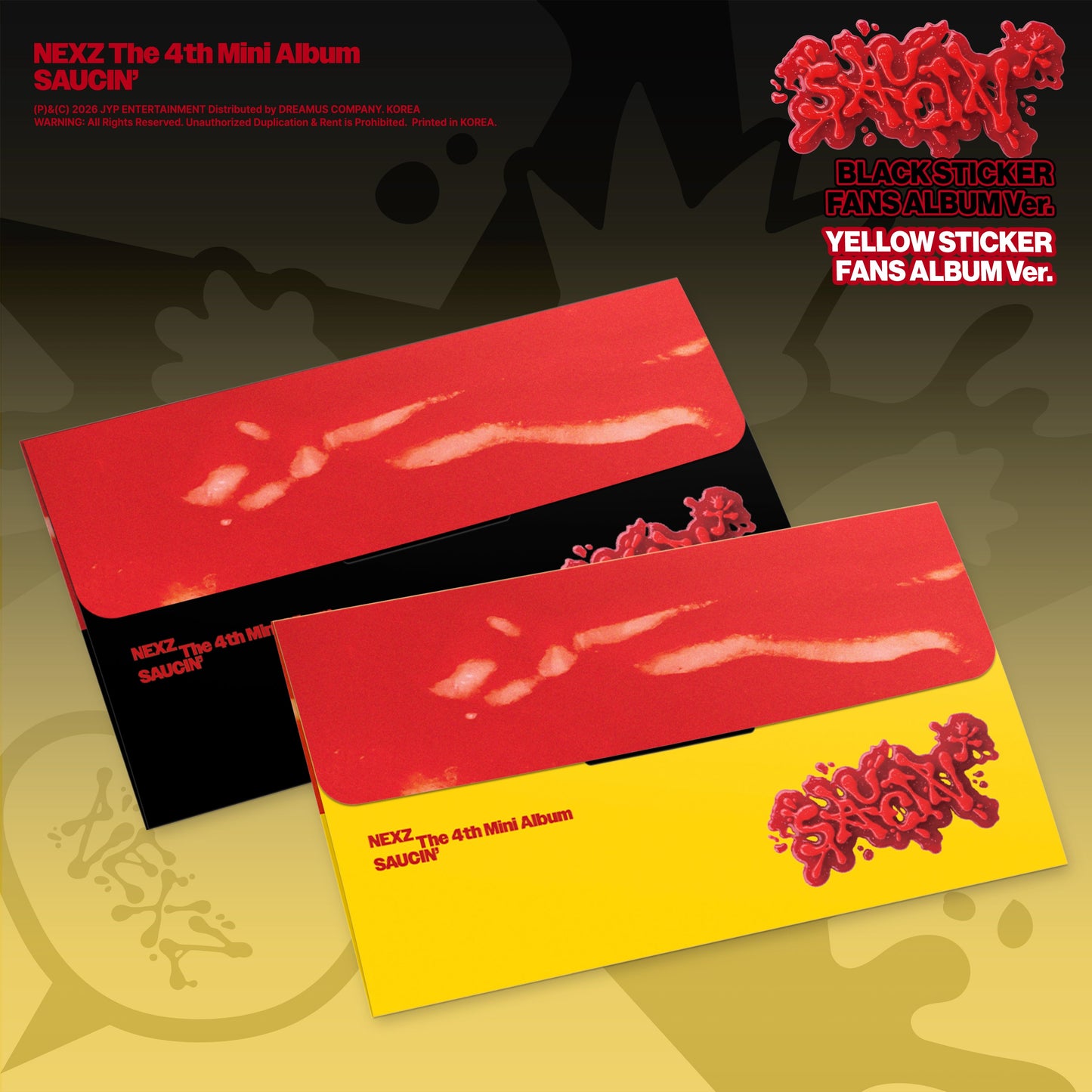 NEXZ - SAUCIN' - STICKER FANS ALBUM Version