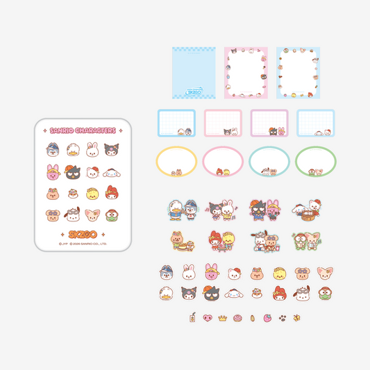 STRAY KIDS - TIN CASE STICKY NOTE SET - SKZOO X SANRIO CHARACTERS