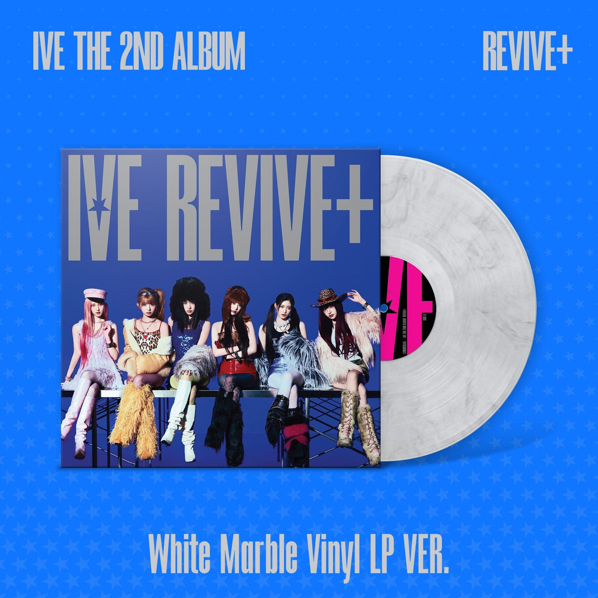 IVE - REVIVE+ - White Marble Vinyl LP Version