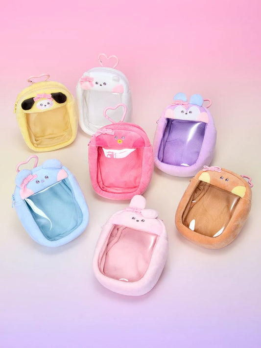 BT21 - [minini RIBBONED U] BACKCHARM POUCH