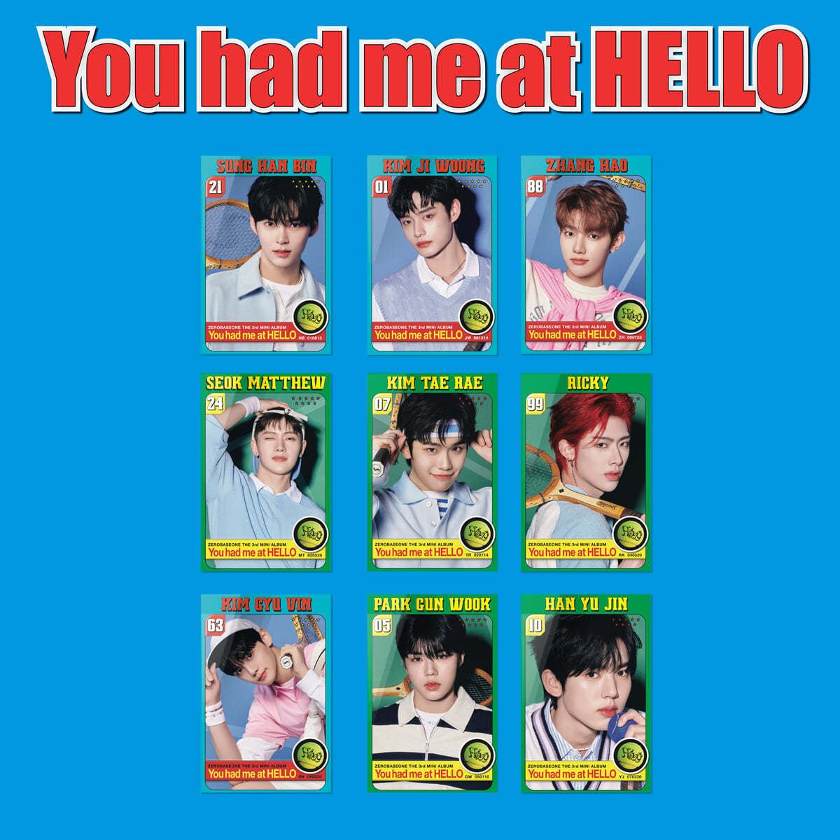 ZEROBASEONE - 3° MINI ALBUM [You had me at HELLO] ZEROSE Ver. (POCA ALBUM)